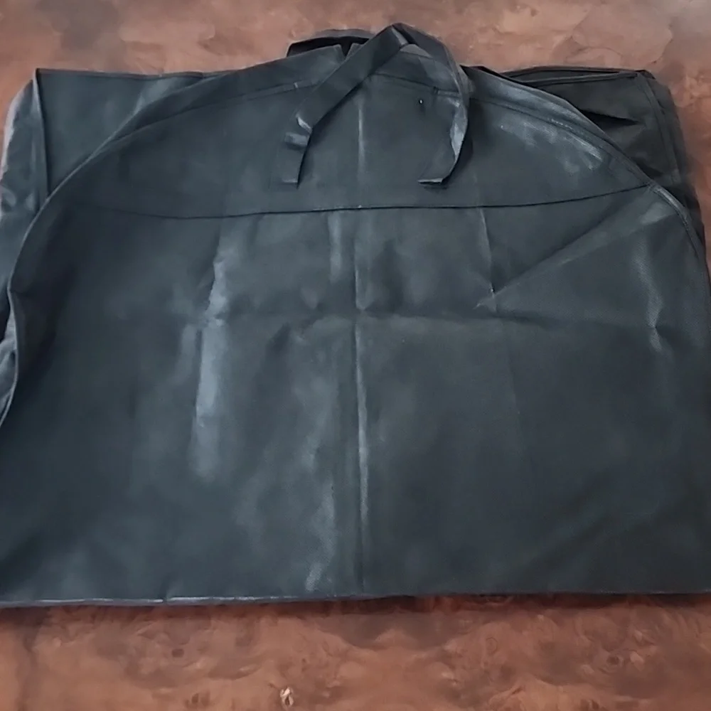 Folding Black Garment Bag with Q2 Logo - 52